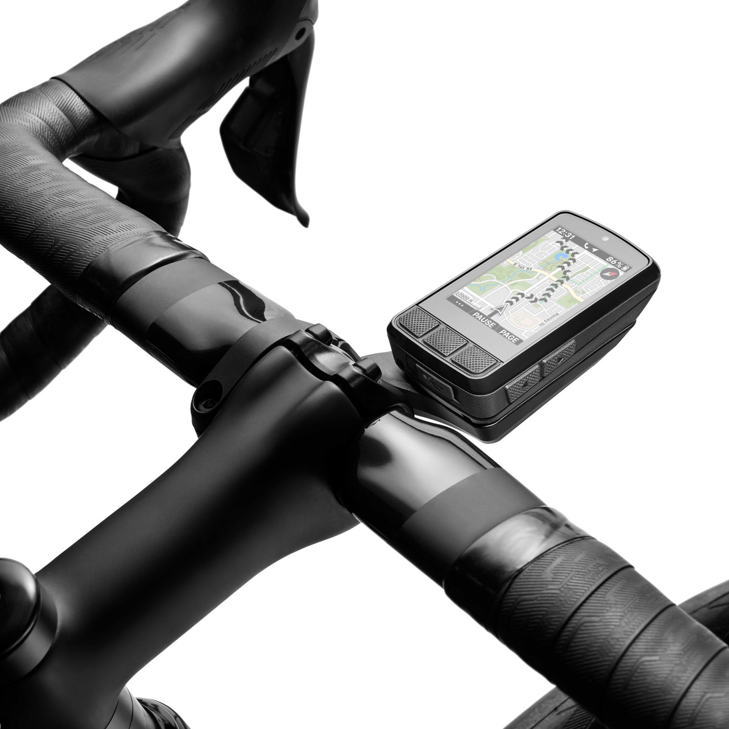 Wahoo ELEMNT BOLT 3 GPS cycling computer showing a ride data screen